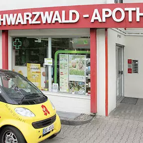 Aussenansicht der Schwarzwald-Apotheke OHG