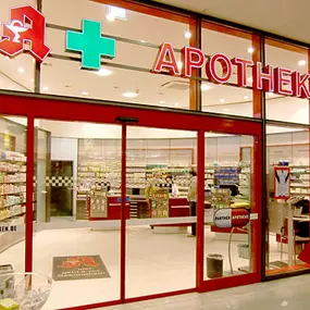 Aussenansicht der Delphin-Apotheke