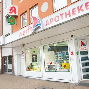 Aussenansicht der Werft-Apotheke