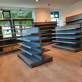 Stahlregale Hermann Ladenbau Tegometall Service Center München