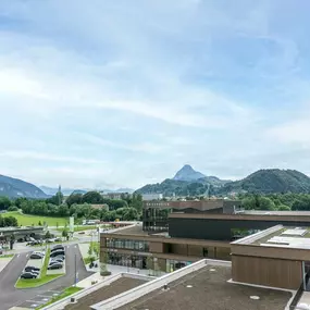 View from the top floor of the hotel