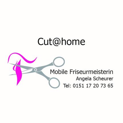 Logo de Cut@home mobile Friseurmeisterin Angela Scheurer