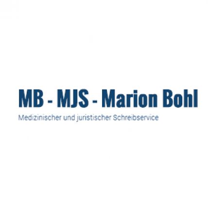 Logo von MB - MJS - Marion Bohl Medizinischer und Juristischer Schreibdienst