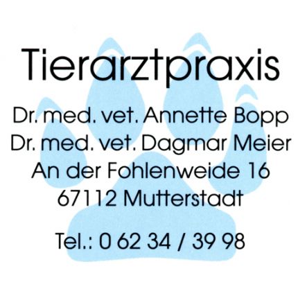 Λογότυπο από Dres. med. vet. Annette Bopp, Dagmar Meier Tierarztpraxis
