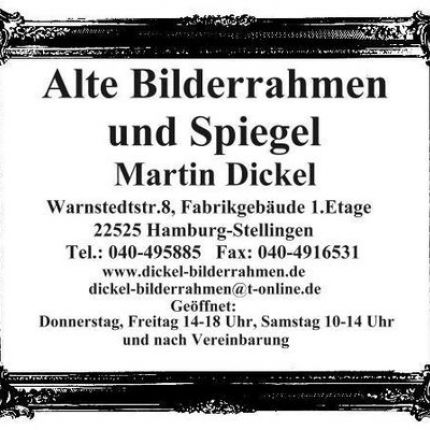 Logo van Alte Bilderrahmen Martin Dickel
