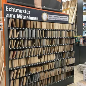 Im OBI Pößneck finden Sie mehr als 2.000 Sorten Laminat- und Vinyl-Boden; davon mehr als 40 Sorten  sofort zum mitnehmen