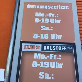 Öffnungszeiten OBI Markt Olpe