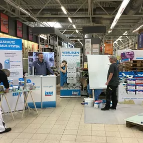 Vorführung der Firma Knauf im OBI Markt Bautzen