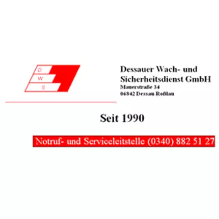 Logo van Dessauer Wach-und Sicherheitsdienst GmbH