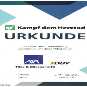 Wir haben für einen Defibrillator beim TSV Kronshagen gesponsert und dieses Projekt gerne unterstützt