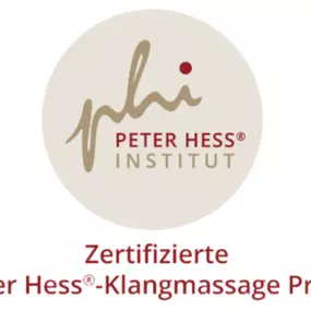 Zertifizierte „Peter Hess Klangmassagepraktikerin“