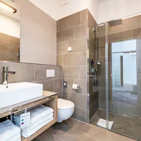 Premier Inn Wuppertal City Centre bathroom with shower