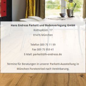 Parkett und Bodenverlegung - Hans Endress Parkett und Bodenverlegung GmbH