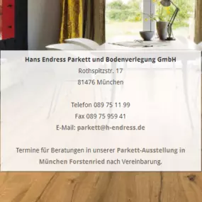 Parkett und Bodenverlegung - Hans Endress Parkett und Bodenverlegung GmbH