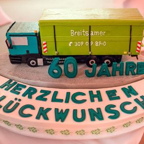 Torte 60 Jahre -  Breitsamer Entsorgung Recycling GmbH Tische Gala München