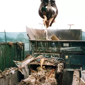 Wertstoffsortierung  1991 - Entsorgung Recycling GmbH München Aufräumen Müll Recycling