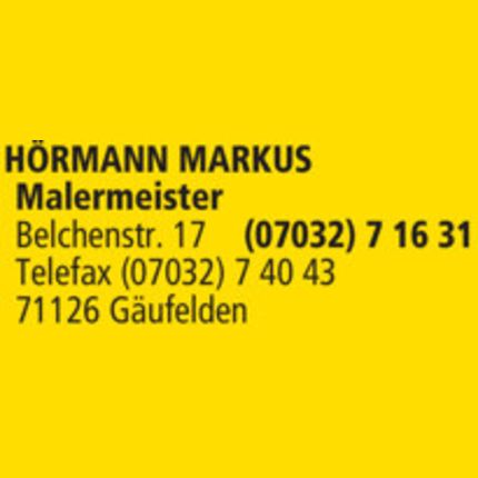 Logo von Malermeister Markus Hörmann