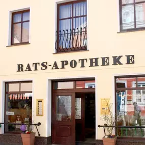 Aussenansicht der Rats-Apotheke Grimmen