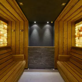 Salt stone sauna