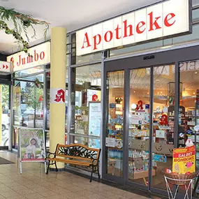 Aussenansicht der Jumbo Apotheke