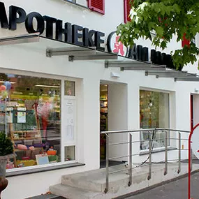 Aussenansicht der Apotheke am Markt