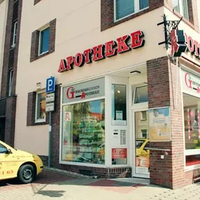 Aussenansicht der Gesundbrunnen-Apotheke