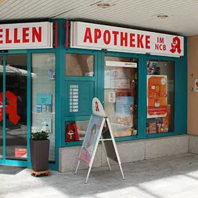 Aussenansicht der Quellen-Apotheke im NCB