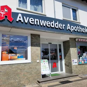Aussenansicht der Avenwedder-Apotheke