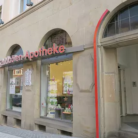 Aussenansicht der Schildkröten-Apotheke