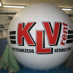 Werbeballon rund - Bergemann Beschriftungen München