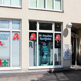 Aussenansicht der Franken-Apotheke Tauberbischofsheim