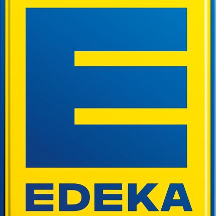 Logo van EDEKA im Bahnhof