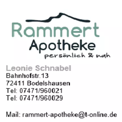 Logotyp från Rammert-Apotheke Bodelshausen