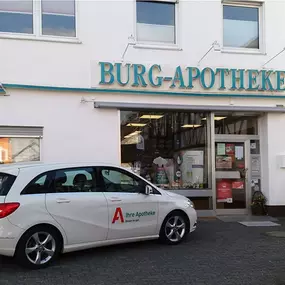 Aussenansicht der Burg-Apotheke