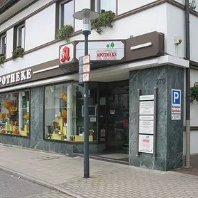 Aussenansicht der Stadtwald-Apotheke S. Kruse e. K.