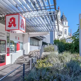 Aussenansicht der Kaiser-Apotheke Stuttgart