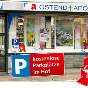 Aussenansicht der Ostend-Apotheke