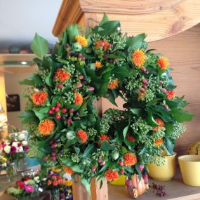 Blumen Kranz Orange - Florist | Blumen Zettl | München