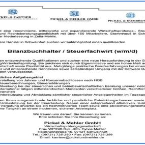 Für unsere Kanzlei in Schweinfurt sichen wir baldmöglichst qulifizierten Bilanzbuchhalter / Steuerfachwirt (w/m/d)