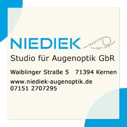 Logo od Niediek Studio für Augenoptik GbR