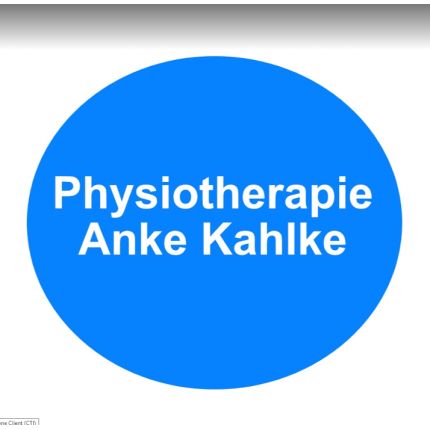 Logo van Physiotherapie Anke Kahlke