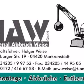 Bild von UAW Universal Abbruch Weise