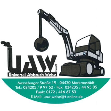 Logotyp från UAW Universal Abbruch Weise