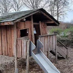 Auf dem Außengelände der Johanniter-Kita Pusteblume in Borstel-Hohenraden.