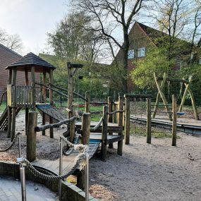 Auf dem Spielplatz der Johanniter-Kita Traumland in Schwarzenbek.