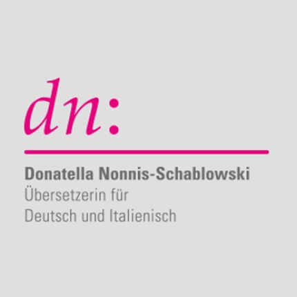 Logo fra Übersetzerin & Dolmetscherin für Italienisch Nonnis-Schablowski
