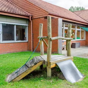 Auf dem Spielplatz der Johanniter-Kita Pavillon in Schwarzenbek.