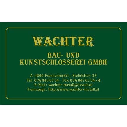 Logotyp från Wachter Bau- und Kunstschlosserei GmbH