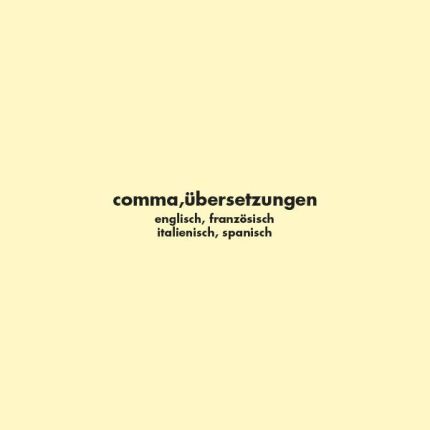 Logo von comma, Übersetzungen