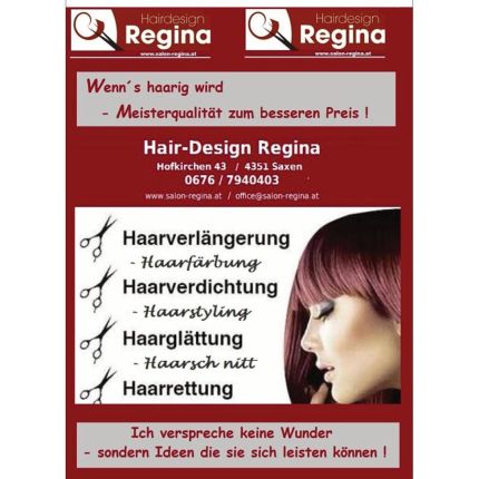 Logo da Hairdesign REGINA, Inh. Regina Schinnerl